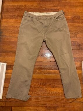 Men's Polo Ralph Lauren distressed Straight Fit Cotton Pants Khaki size 42/32